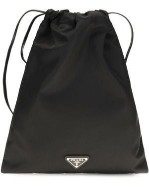 Prada Wish Re-Nylon Clutch - Black