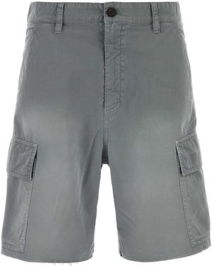 Miu Miu Twill Bermuda Shorts - Gray