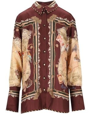 Zimmermann Valiant Twill Shirt - Brown