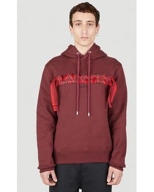Lanvin Embroidered Logo Hooded Sweatshirt