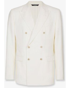 Dolce & Gabbana Dolce & Gabbana Taormina Linen Blazer - White