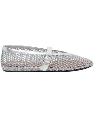 Alaïa Fishnet Flat Ballets - Gray