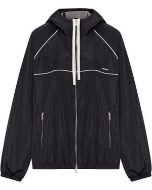 Miu Miu Technical Fabric Jacket - Black