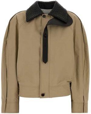 Bottega Veneta Sand Cotton Jacket - Green