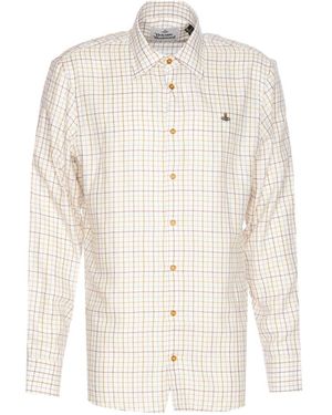 Vivienne Westwood Orb Logo Ghost Shirt - White