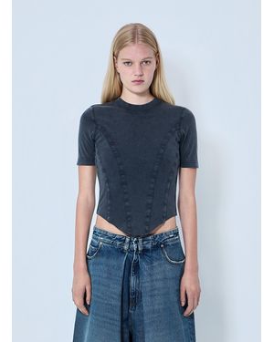 Balenciaga Cotton Jersey T-Shirt - Blue