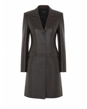 Gucci Soft Leather Coat - Black