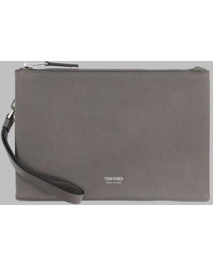 Tom Ford Pouchette Minimal Sottile - Gray