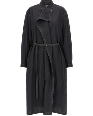 Lemaire 'Asymmetrical Shirt' Dress - Black
