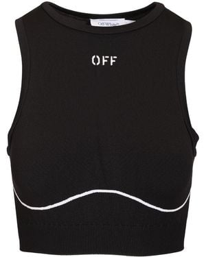 Off-White c/o Virgil Abloh Off-Stamp Sports Bra - Black