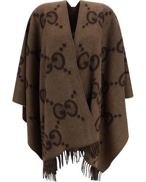 Gucci Poncho - Brown