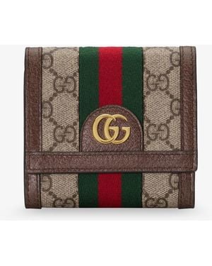 Gucci Ophidia Gg Fabric Wallet - White