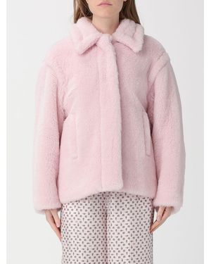 Max Mara Alpaca Fur Coat - Pink