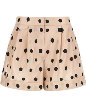 Fendi Falena Dots Shorts - Natural