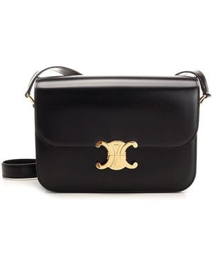 Celine Triomphe Classique Bag - Black