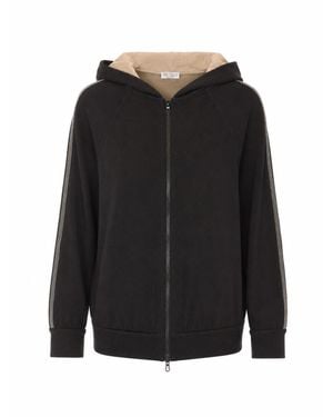 Brunello Cucinelli Zip Up Hoodie - Black