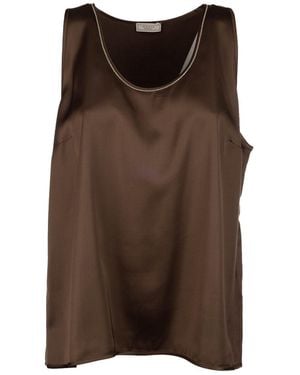 Peserico Clothing Tops - Brown