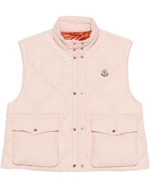 Moncler Biois Down Quilted Gilet - Pink