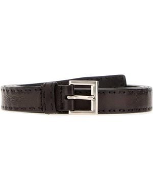Prada Nappa Leather Belt - White