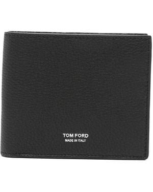 Tom Ford Grained Leather Classic Bi-Fold Wallet - Black