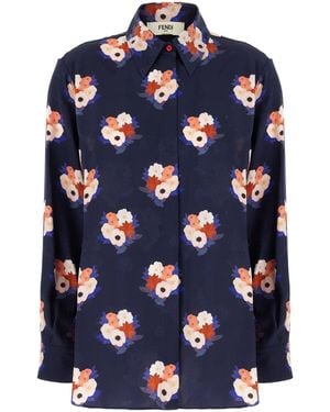 Fendi Clothing Shirts - Blue