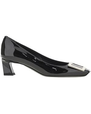 Roger Vivier 'Trompette' Patent Leather Pumps - Black