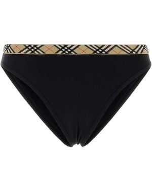 Burberry Solid Swimwear - Black