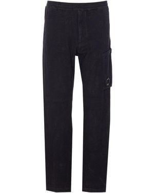 C.P. Company Logo Cargo Pants - Blue