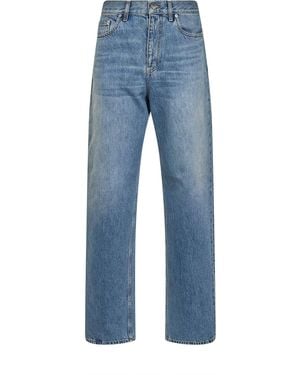 Gucci Light Cotton Denim Straight Jeans - Blue