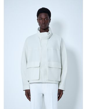 Lemaire High-Collar Utility Jacket - White