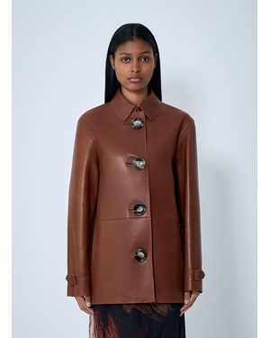 Acne Studios Leather Jacket - Brown