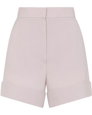 Max Mara Solid Shorts - Purple