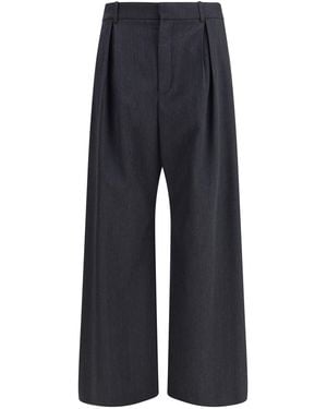 Loewe Wool Gabardine Pants - Blue