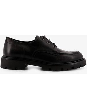 Celine Derby Margaret Leather Lace-Up Shoes - Black