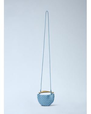 Bottega Veneta Miniature Sardine Crossbody Bag - Blue