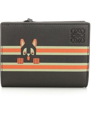 Loewe Futurist Cat Compact Wallet - Gray