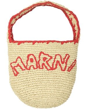 Marni "Nassa" Hobo Shoulder Bag - Pink