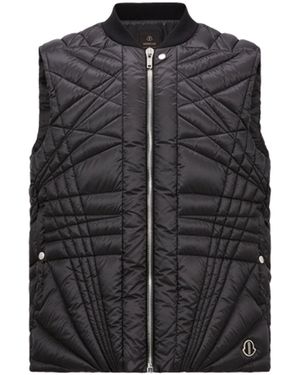 Moncler Rick Owens Down Vest - Black