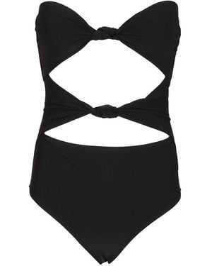 Celine "Triomphe" Swimsuit - Black
