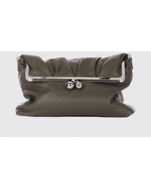 Weekend by Maxmara Leather Clutch - Gray
