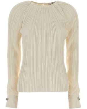 Lanvin Satin Blouse - White
