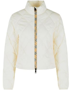 Burberry 'Bramford' Ivory Nylon Jacket - White