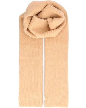 Isabel Marant "Peliz-Gb" Ribbed Scarf - Natural