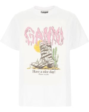 Ganni Clothing T-Shirt - White
