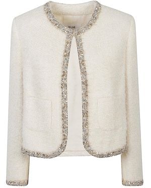 Celine Embroidered Silk Jacket - Natural
