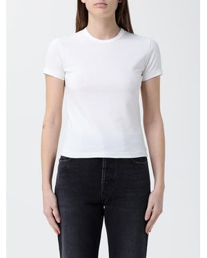 Saint Laurent Basic Cotton And Modal T-Shirts - White