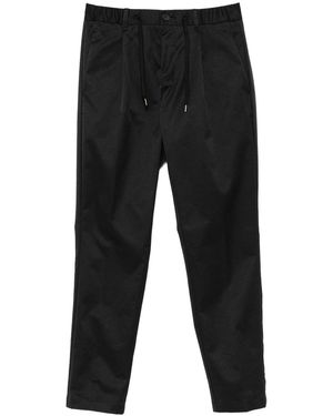 Herno Drawstring-Waistband Tapered Leg Pants - Black
