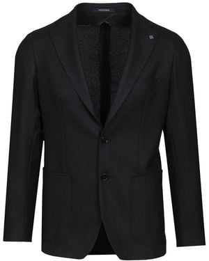 Tagliatore 100S Wool Blazer - Black