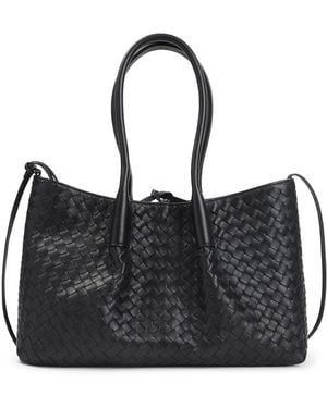 Bottega Veneta Pinacoteca Medium Handbag - Black