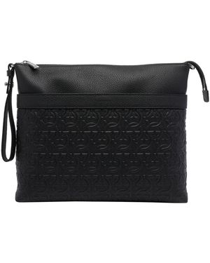Ferragamo Gancini Messenger Bag - Black